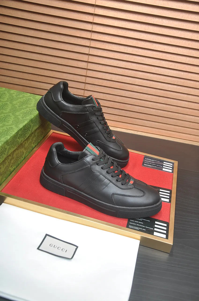 Men's men's shoes💰420💶[GUCCI Gucci] official website 1:1 men's sports shoes are now on the market, using original Gucci fabric + gluten lining, plus the official website original 1:1 comfortable outsole. Fashionable and versatile, super comfortable and breathable. 5 colors available, standard shoe size 38/45 (custom-made sizes 45 are non-refundable)